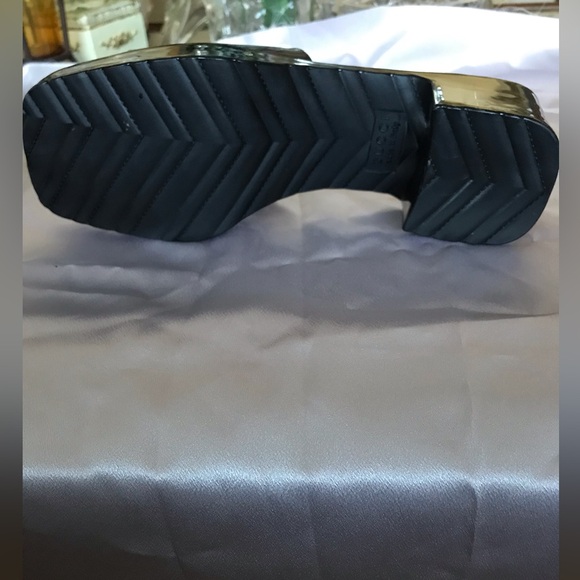 GUCCI made in ITALY size38 (8)black high platform comfortable . NEW ! - Picture 8 of 16